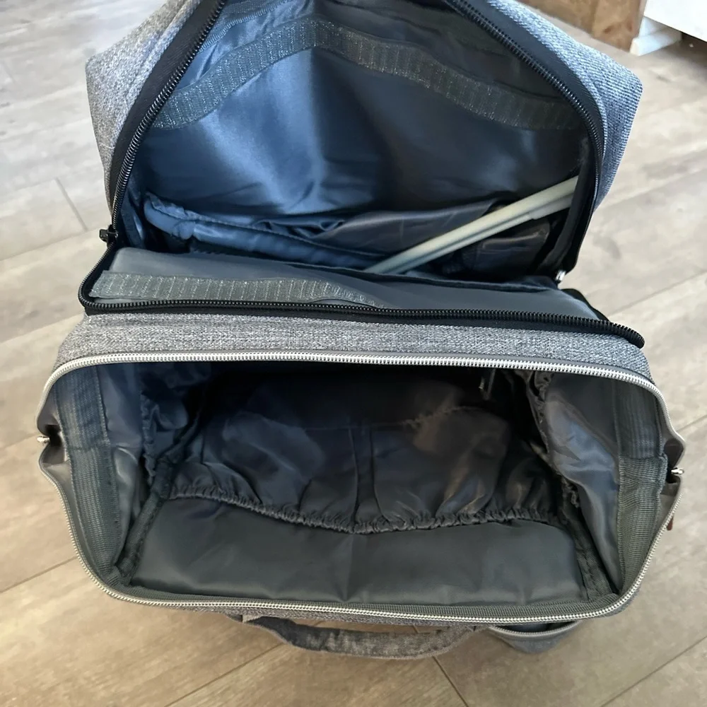 Boutique Large Diaper Bag, Backpack, Bassinet, Tech Charging Station all in one